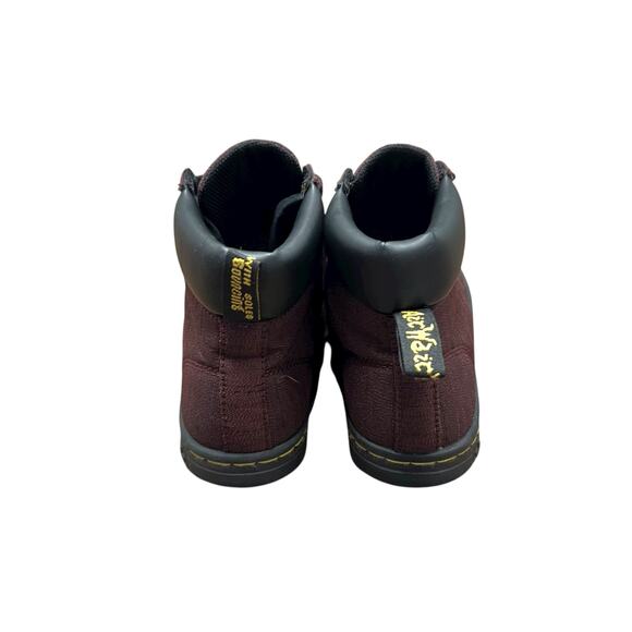 Dr. Marten Maelly Maroon Canvas Boots Size 7 - Picture 2 of 6